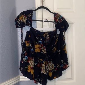 Matching top and shorts set